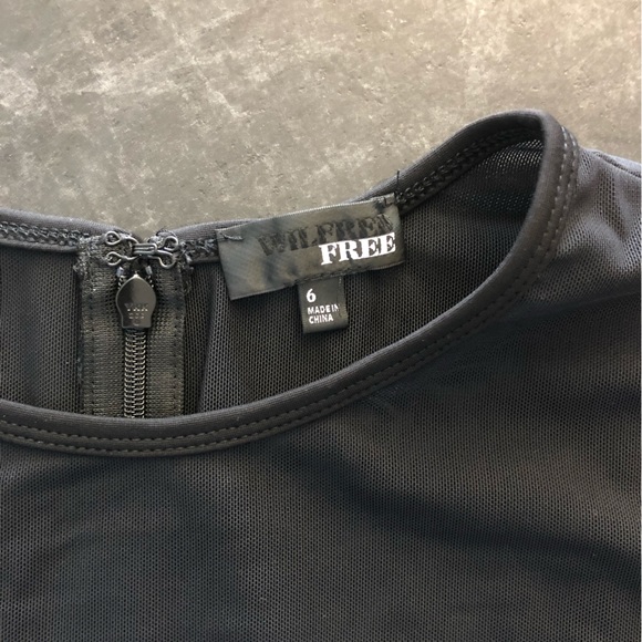 Wilfred Free Long Sleeve Mesh Mini Dress - Picture 10 of 11